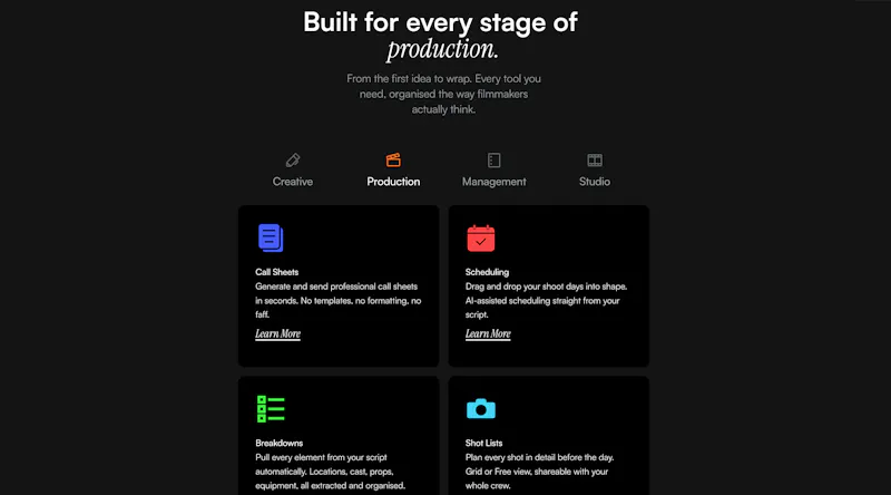 Shotly - Pre-Production Software screenshot 6