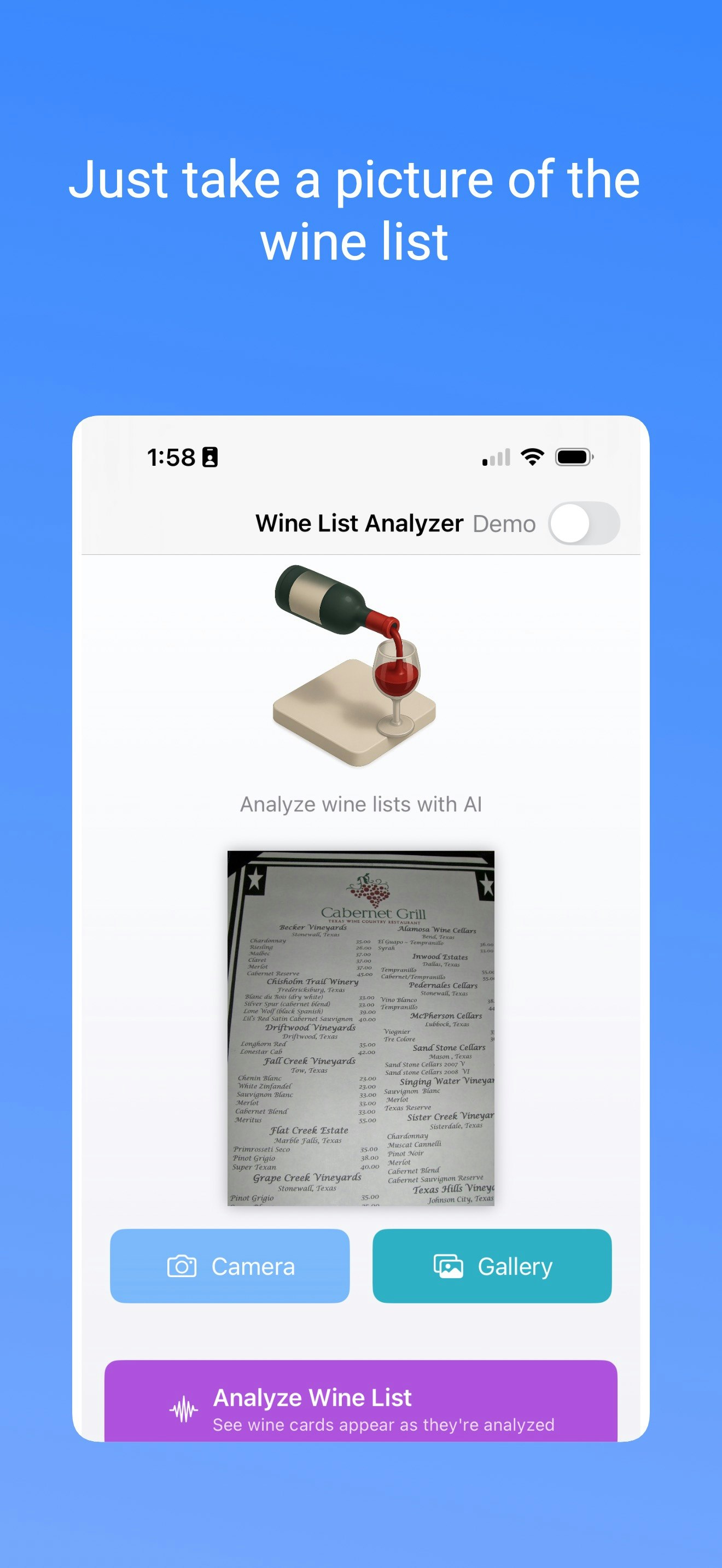 Winelist - 와인리스트에서 무작위로 주문하지 마십시오 미디어 2