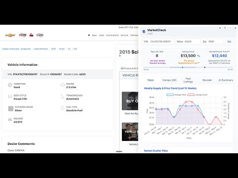 MarketCheck Chrome Extension gallery image