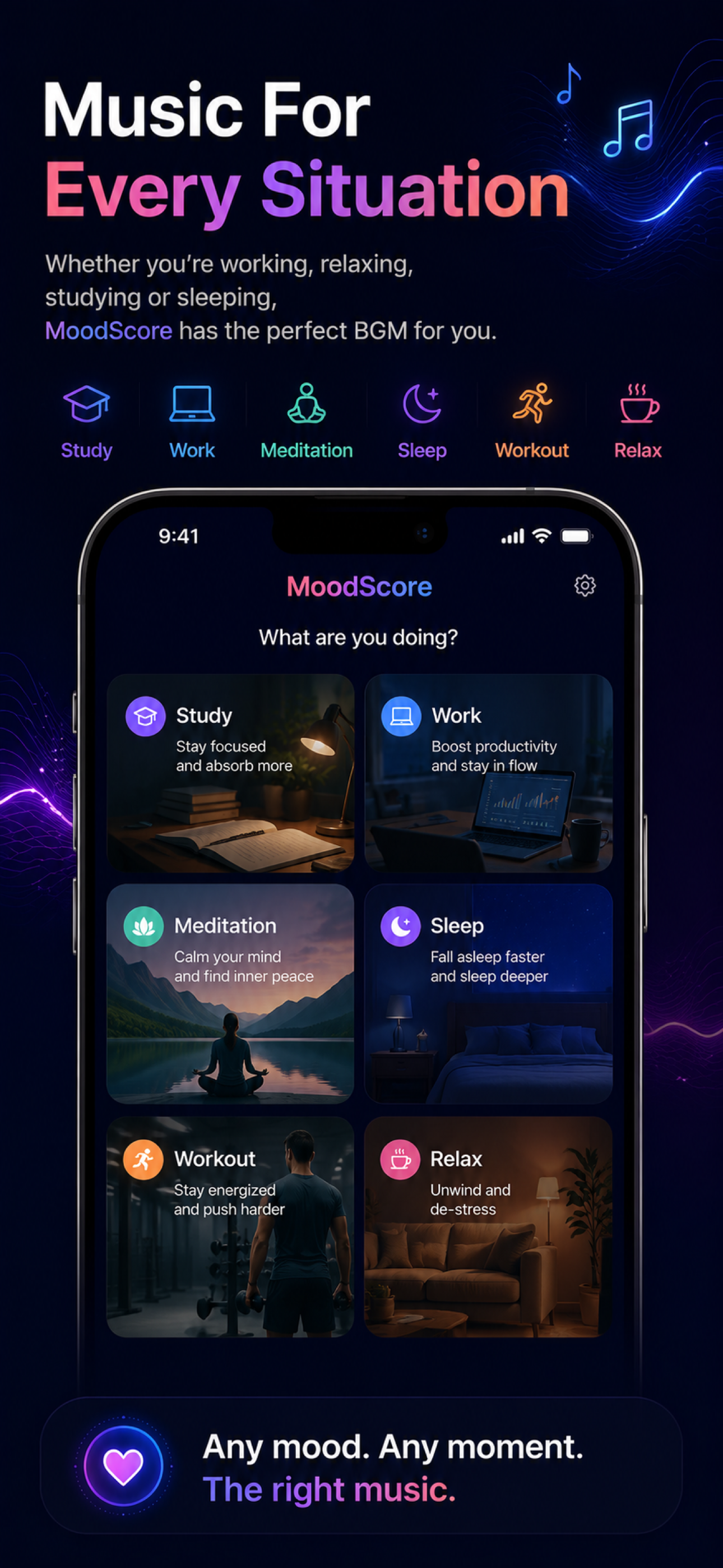 MoodScore - AI BGM Generator gallery image