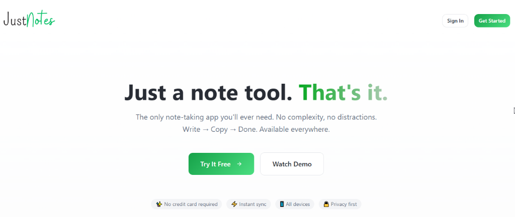 Just Notes gallery image