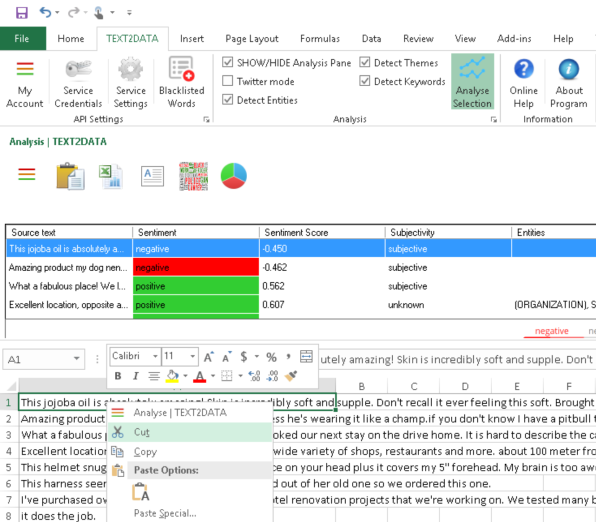 Social Media Monitoring in Excel