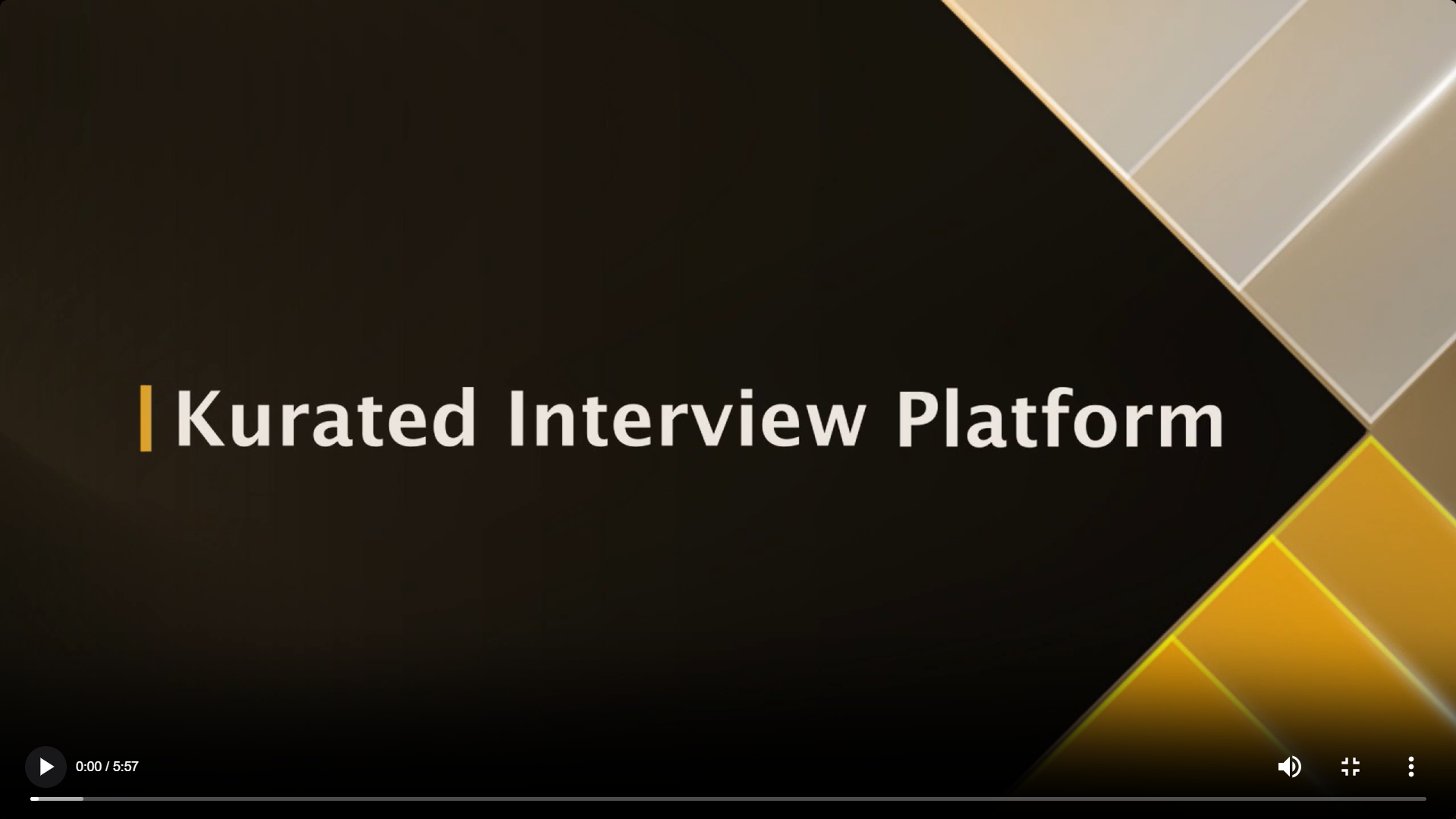 Kurated Interview  - Product Hunt launch logo and brand identity