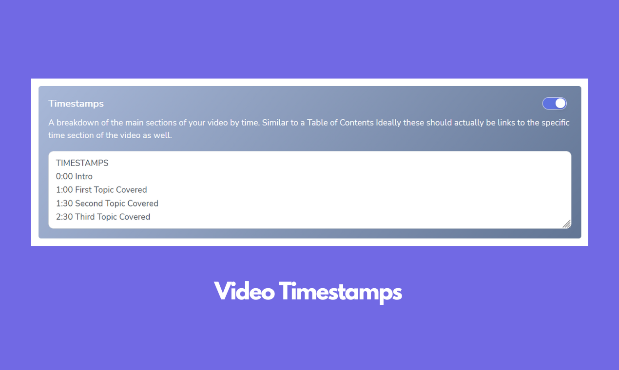 YouTube Beschreibung Generator media 2