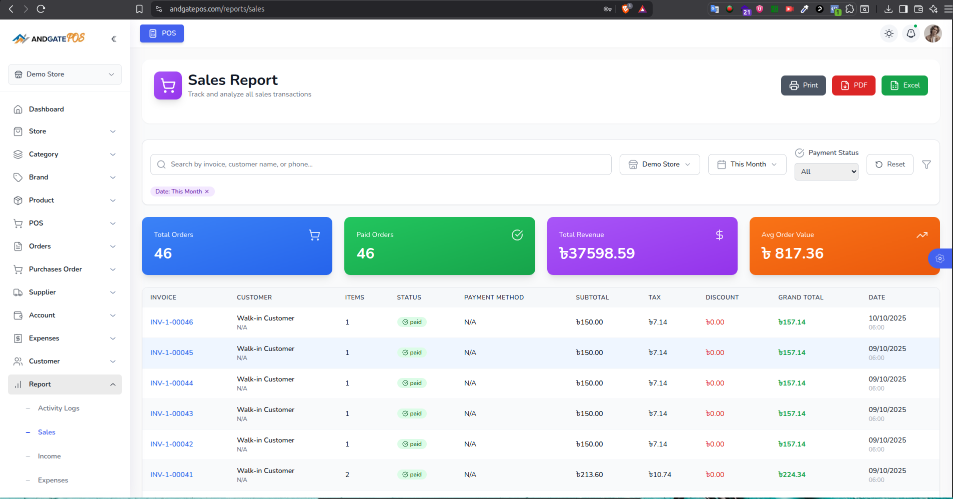 Mídia 24 de Sistema AndgatePOS - Sistema completo de ponto de venda para empresas modernas