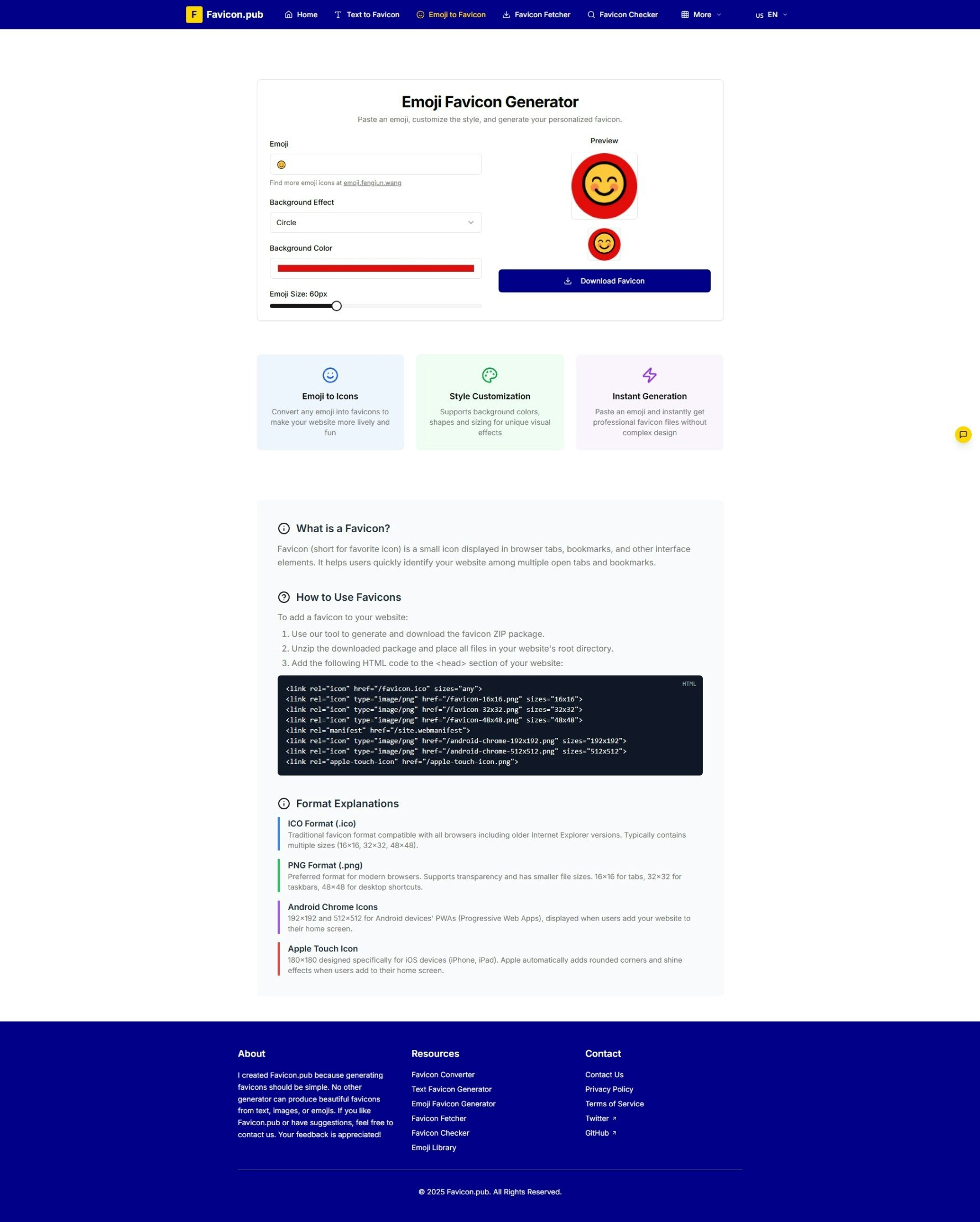 Favicon.pub - Screenshot 3 showing product features and functionality