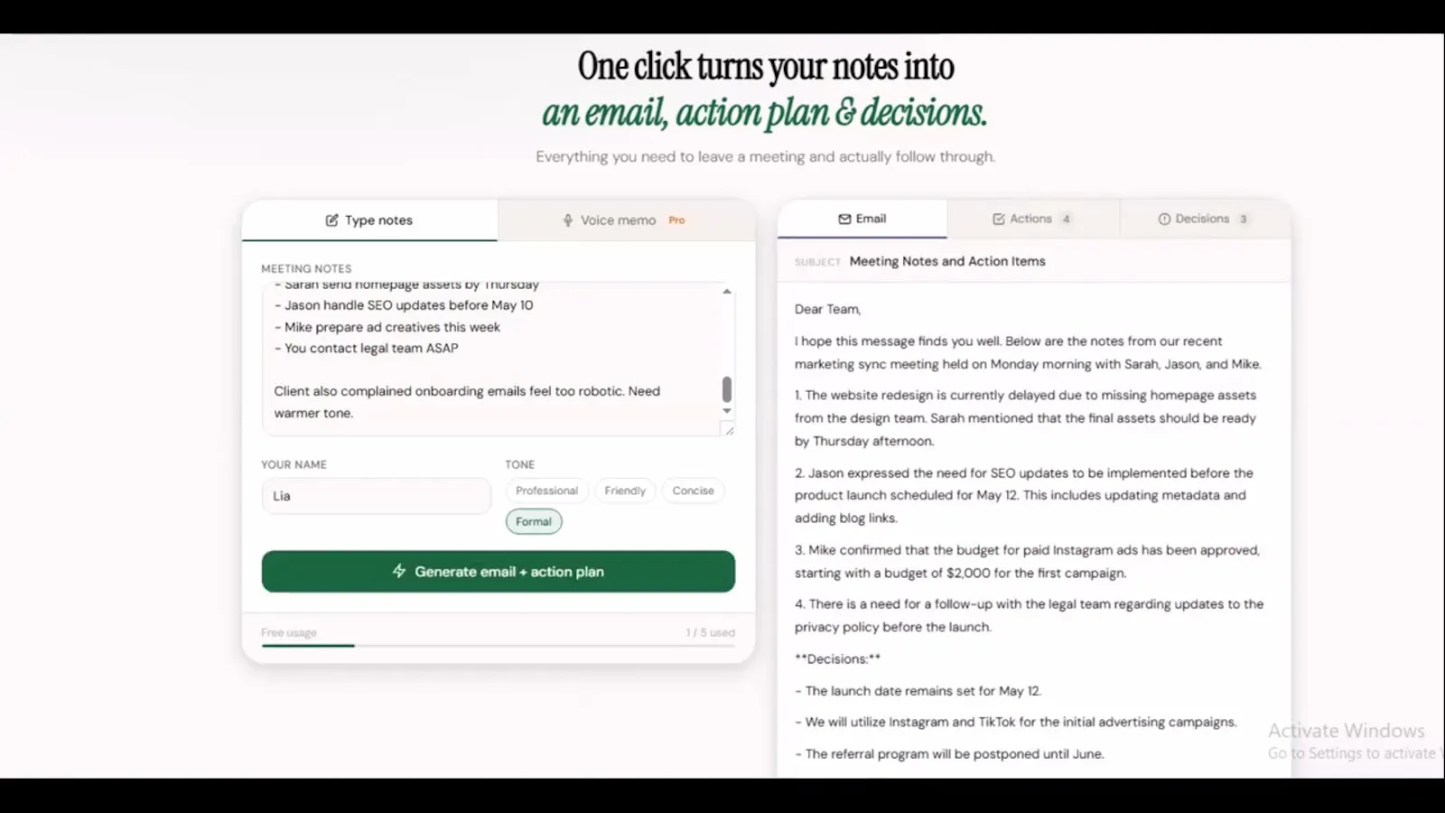 MeetMail screenshot 1 (video preview)