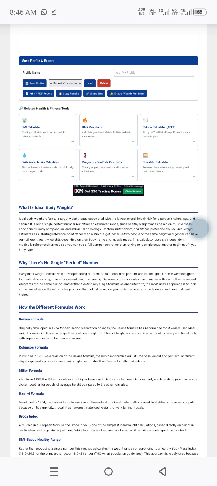 Ideal Weight Calculator gallery image
