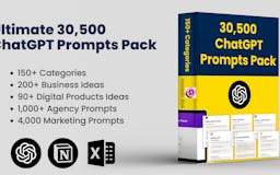 Ultimate 30,500 ChatGPT Prompts Pack media 2