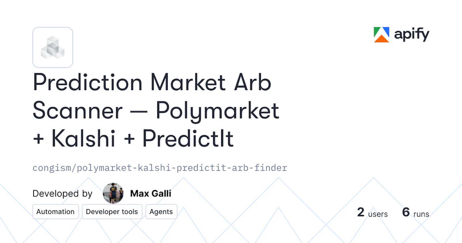 Prediction Market Arb Scanner screenshot 2