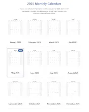 Printable Calendar 2025 gallery image