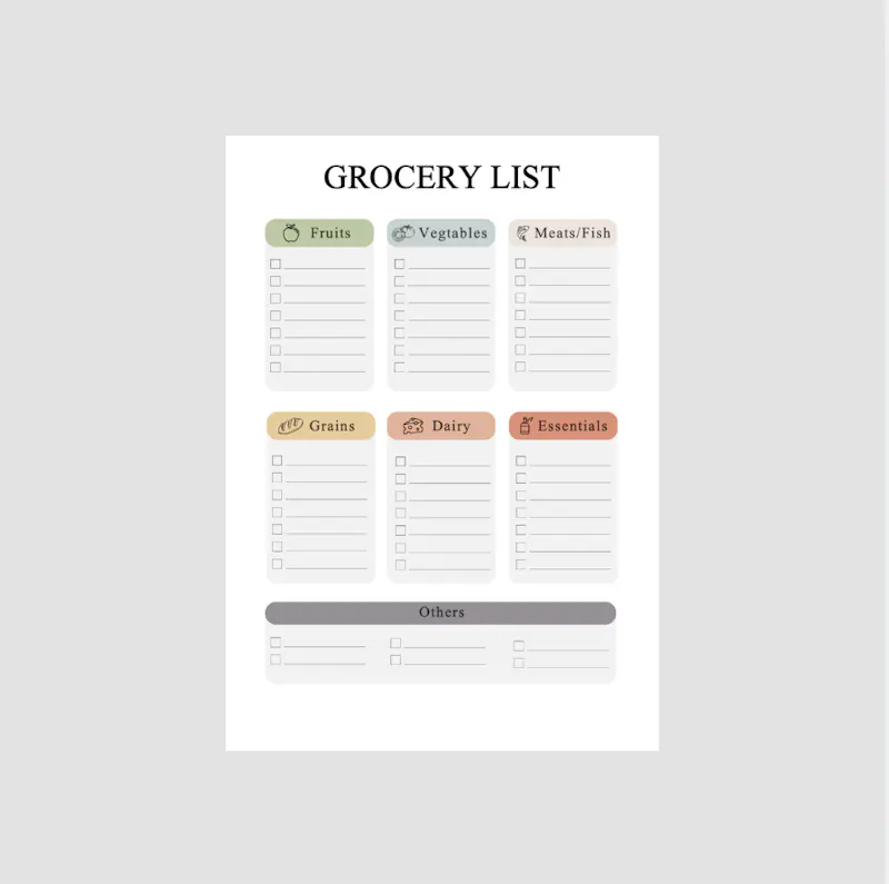 Grocery List screenshot 1
