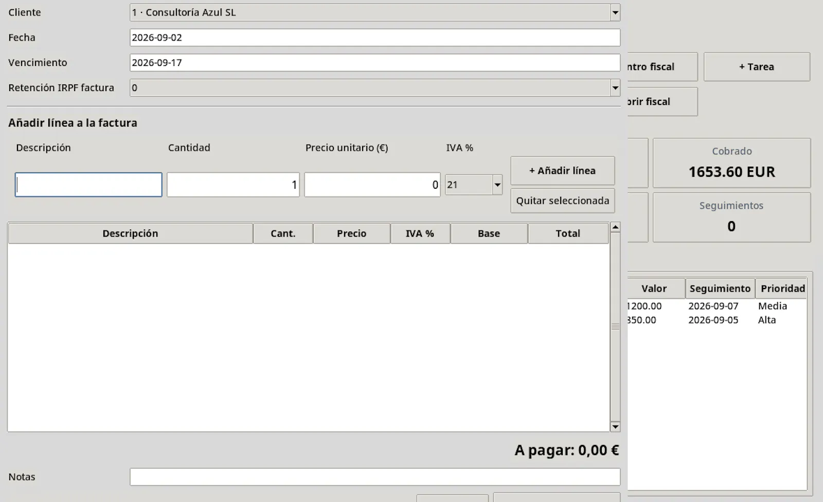 Autónomo Pro Gestor v2.3 screenshot 4
