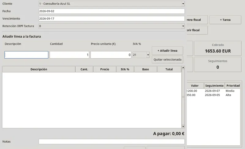 Autónomo Pro Gestor v2.3 screenshot 4