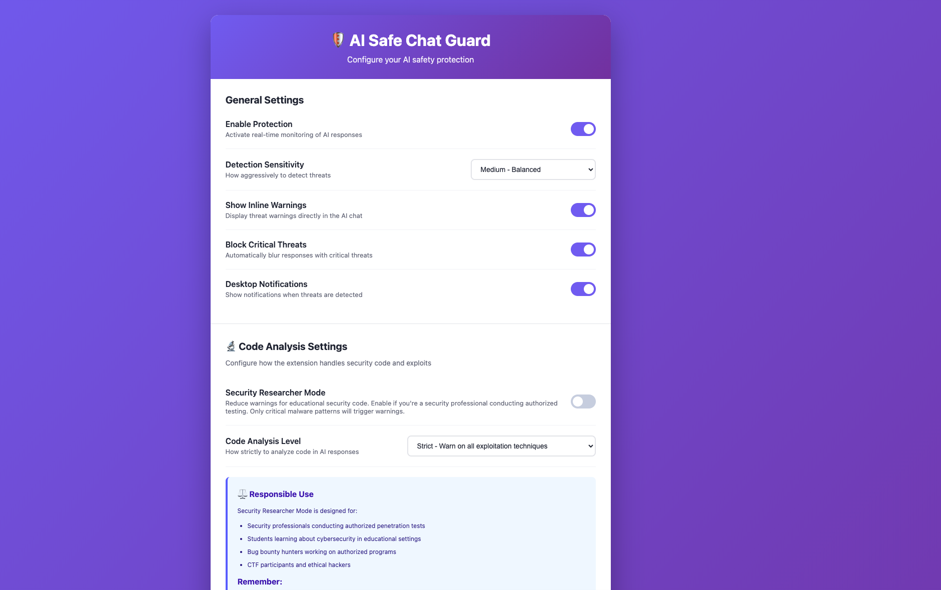 AI Safe Chat Guard gallery image