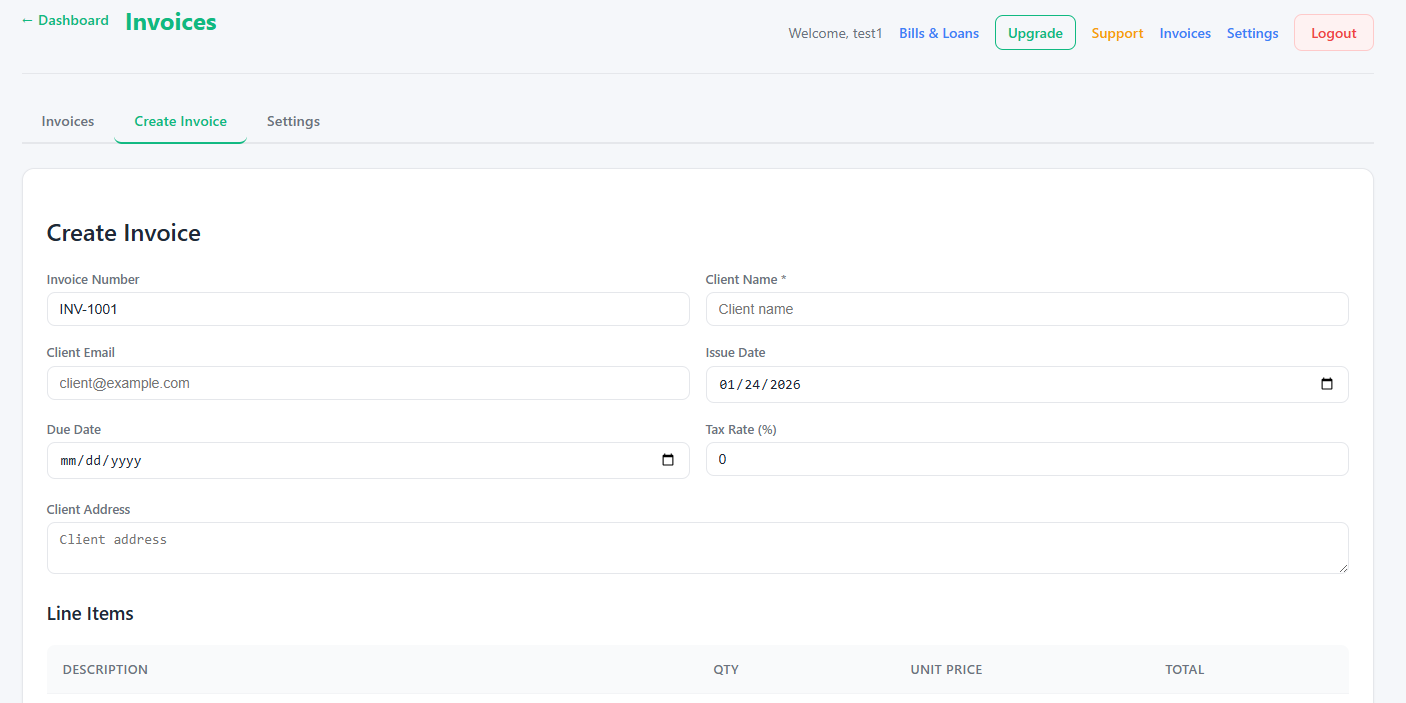 Simple Bills - Screenshot 2 showing product features and functionality