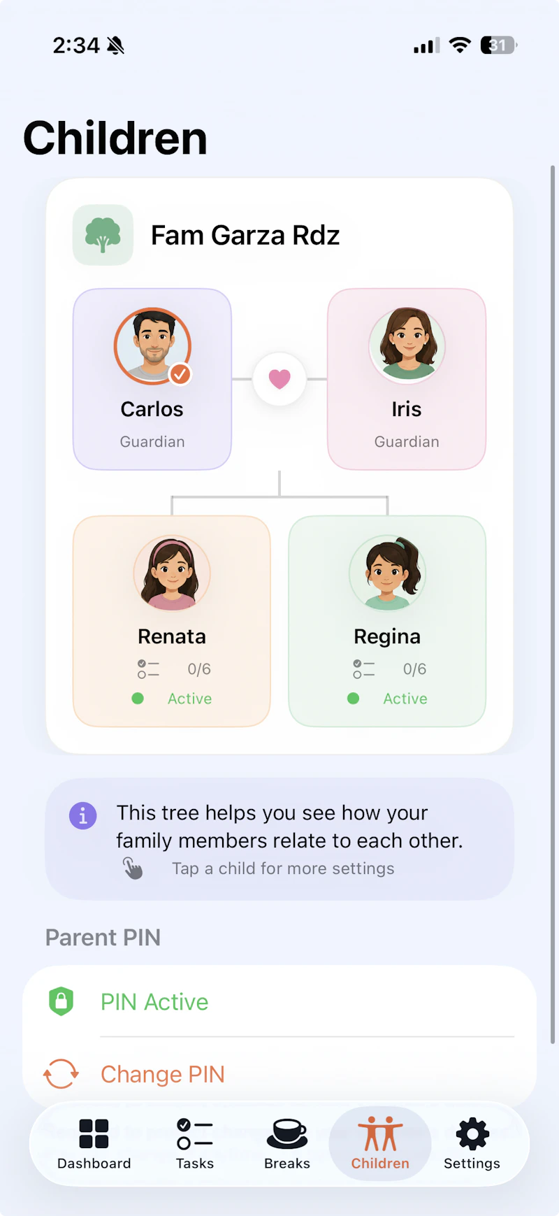 Screeni Parental Control with Chores screenshot 1