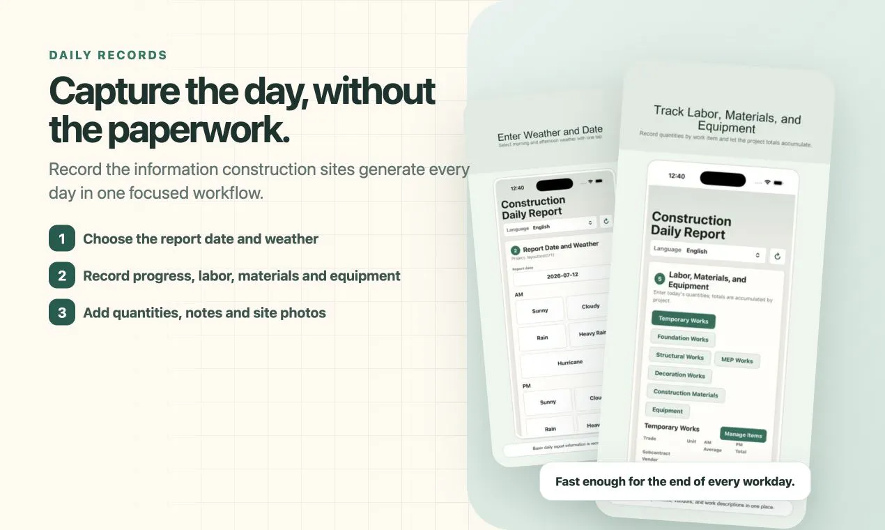 Construction Daily Report gallery image