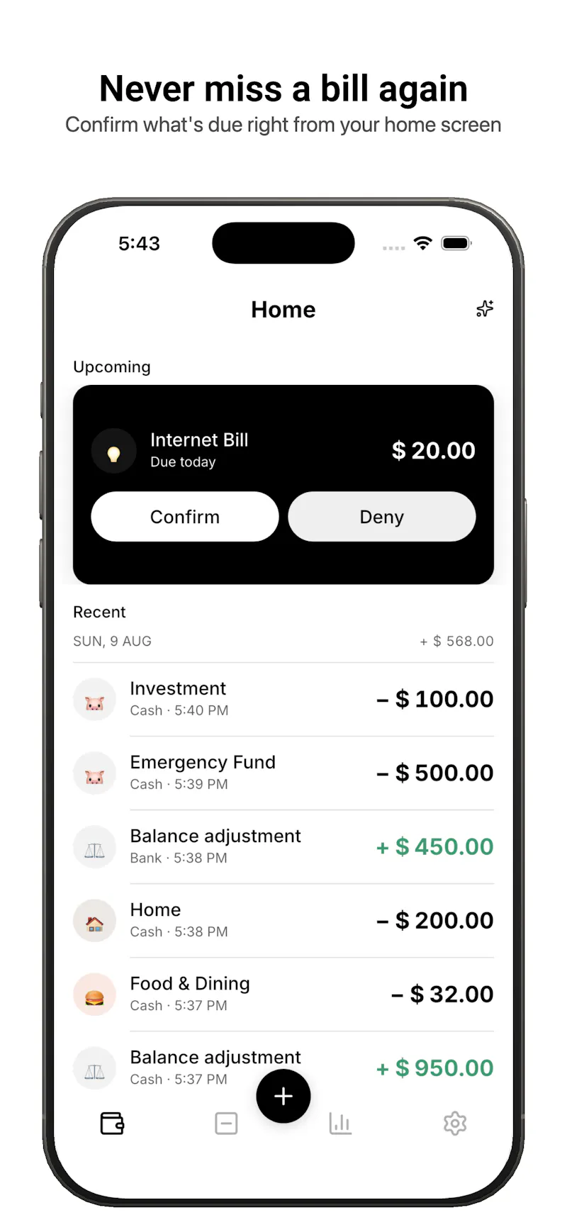 Saldo - Personal Finance screenshot 2
