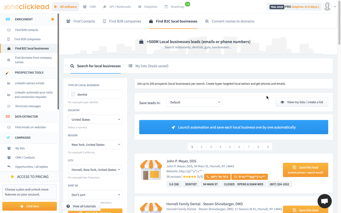 One Click Lead gallery image