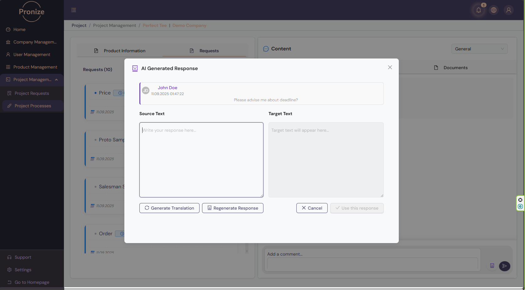 Pronize - AI-powered hub for supplier collaboration медиа 16