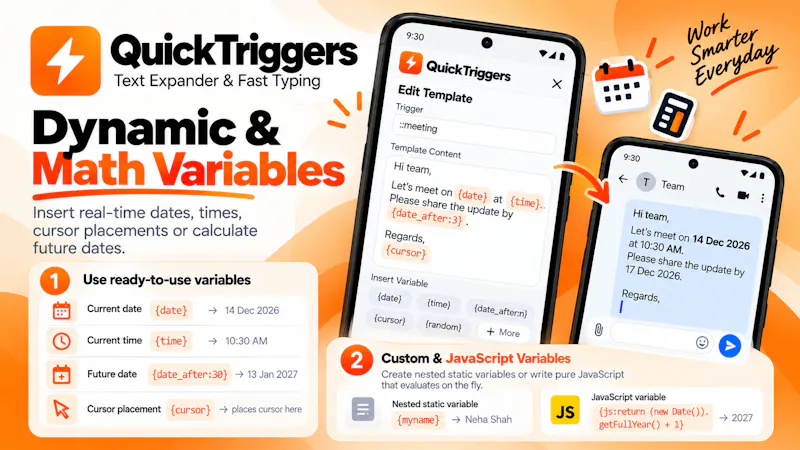 QuickTriggers: Text Expander screenshot 3