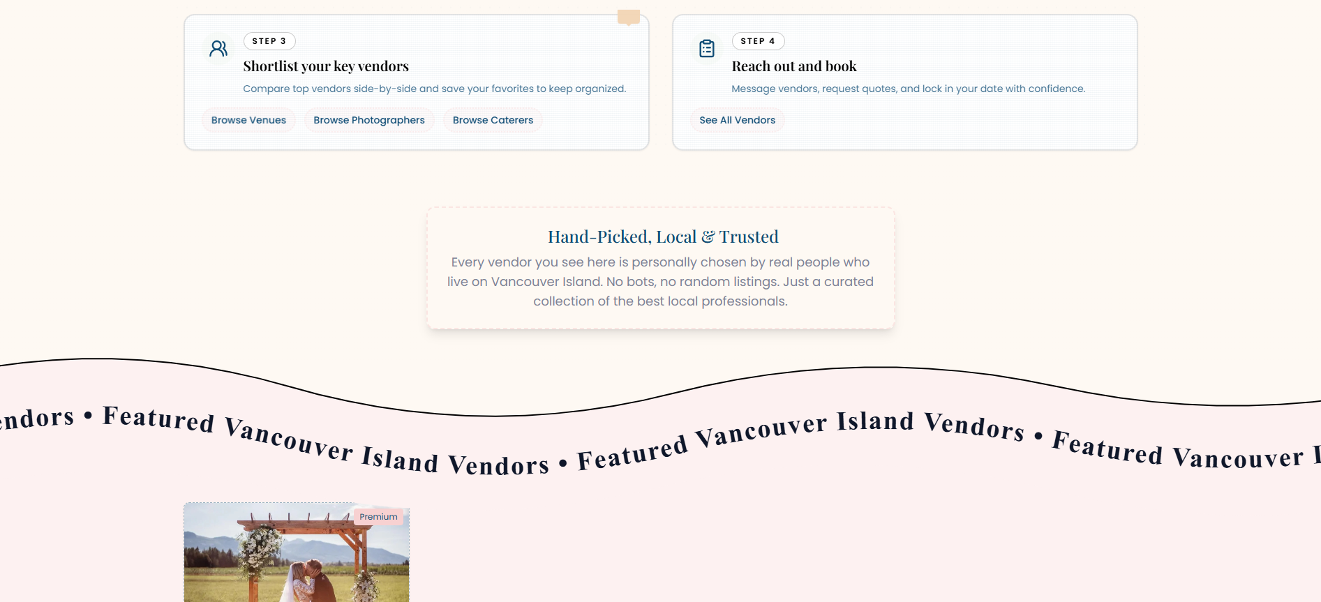 WeddingHelp.ca - Screenshot 2 showing product features and functionality