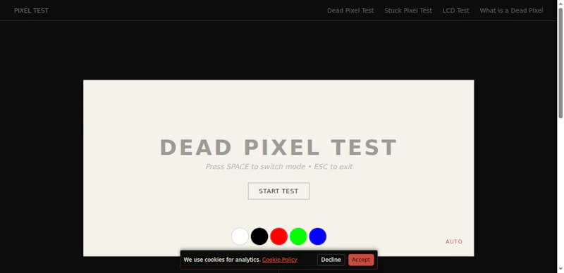 Dead Pixel Test screenshot 4