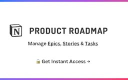 Product Roadmap Template for Notion media 1