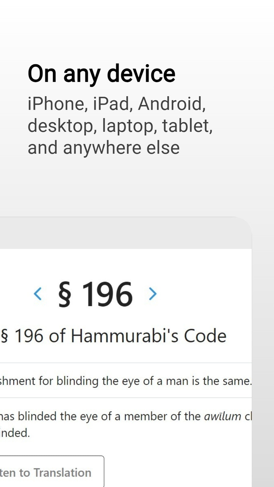 eHammurabi gallery image