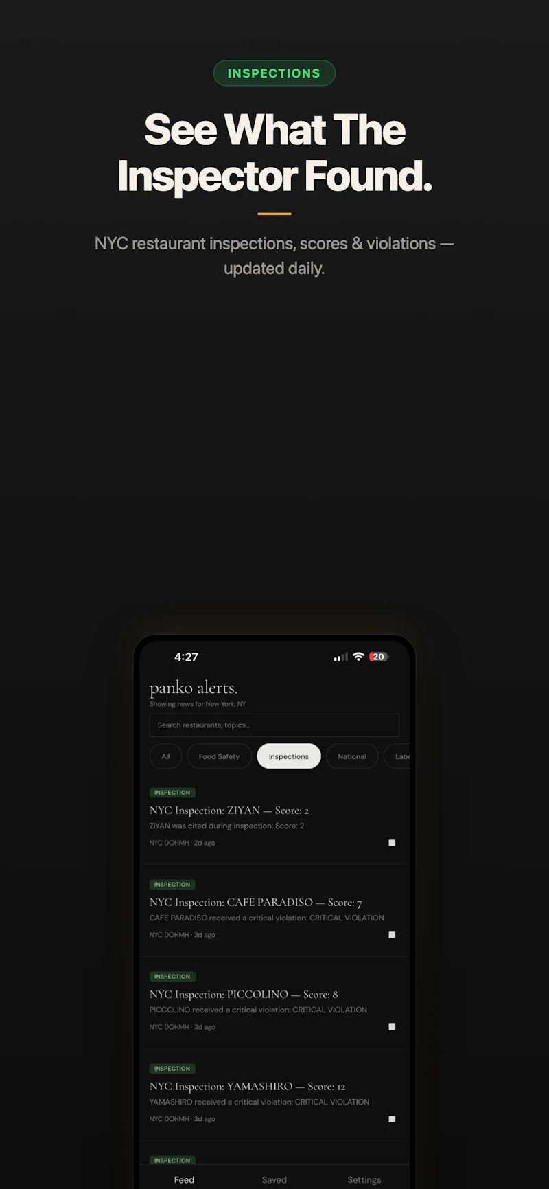Panko Alerts screenshot 3