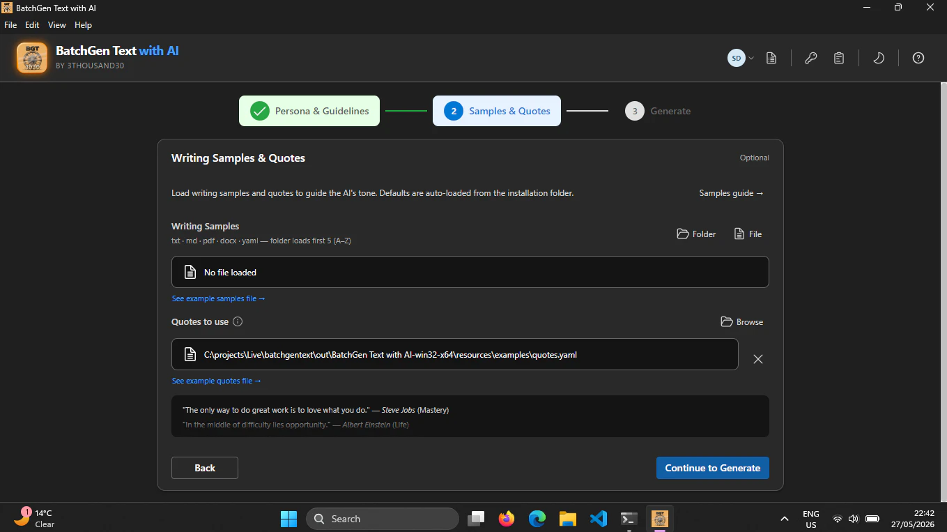 BatchGen Text with AI - v1.1.1 screenshot 3