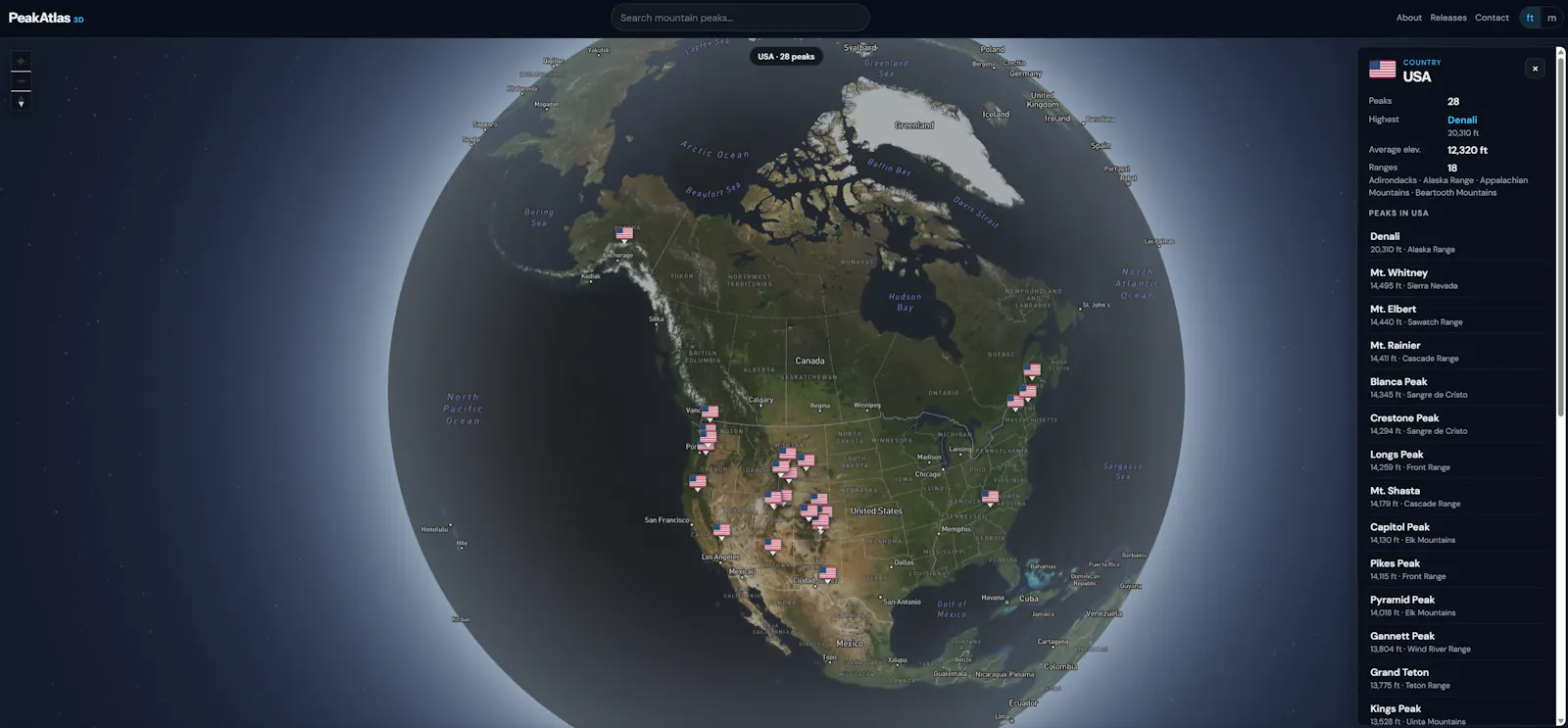 PeakAtlas3D screenshot 2