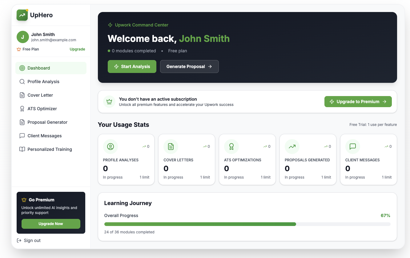 UpHero - Screenshot 3 showing product features and functionality
