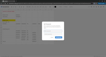 Spreadsheet gallery image