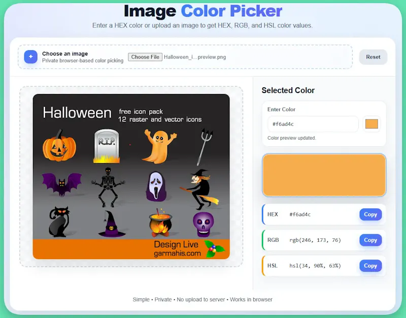 Image Color Picker screenshot 2