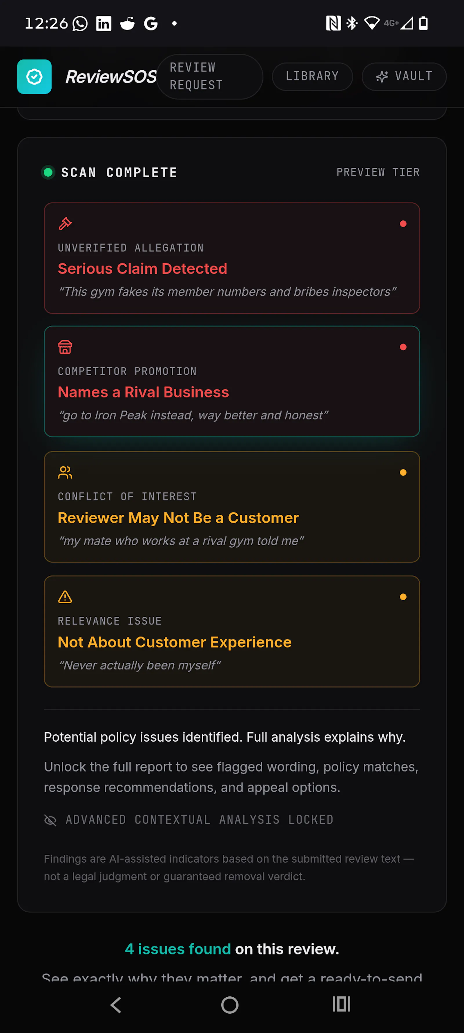 ReviewSOS screenshot 5