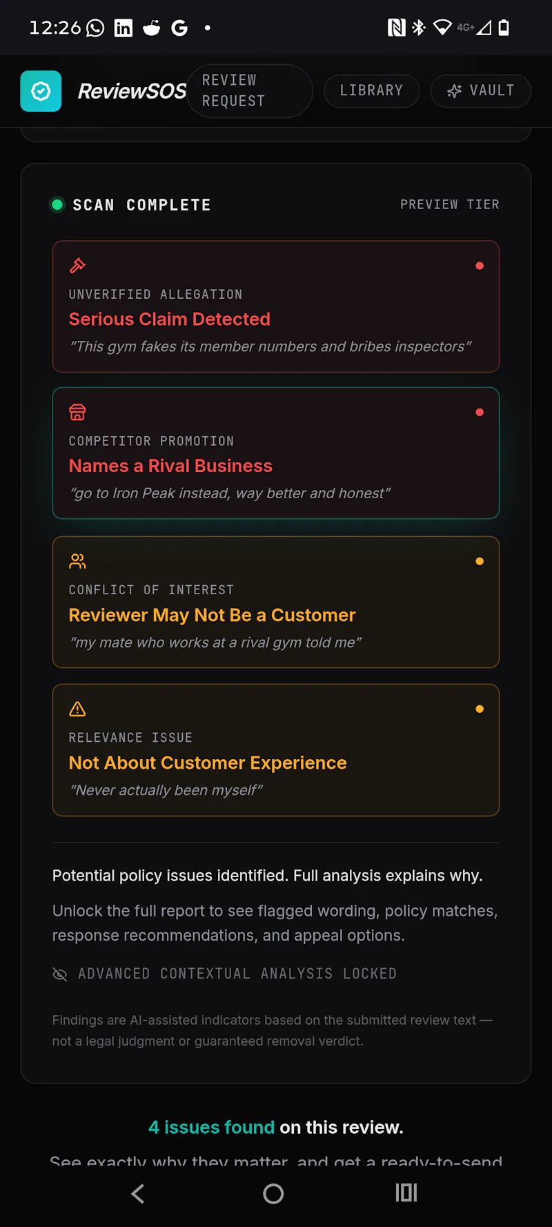 ReviewSOS screenshot 5