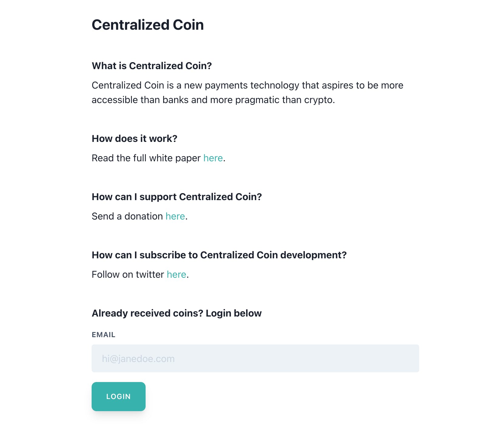 Centralized Coin media 1