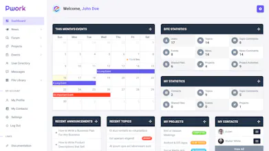 Pwork - Intranet for WordPress gallery image