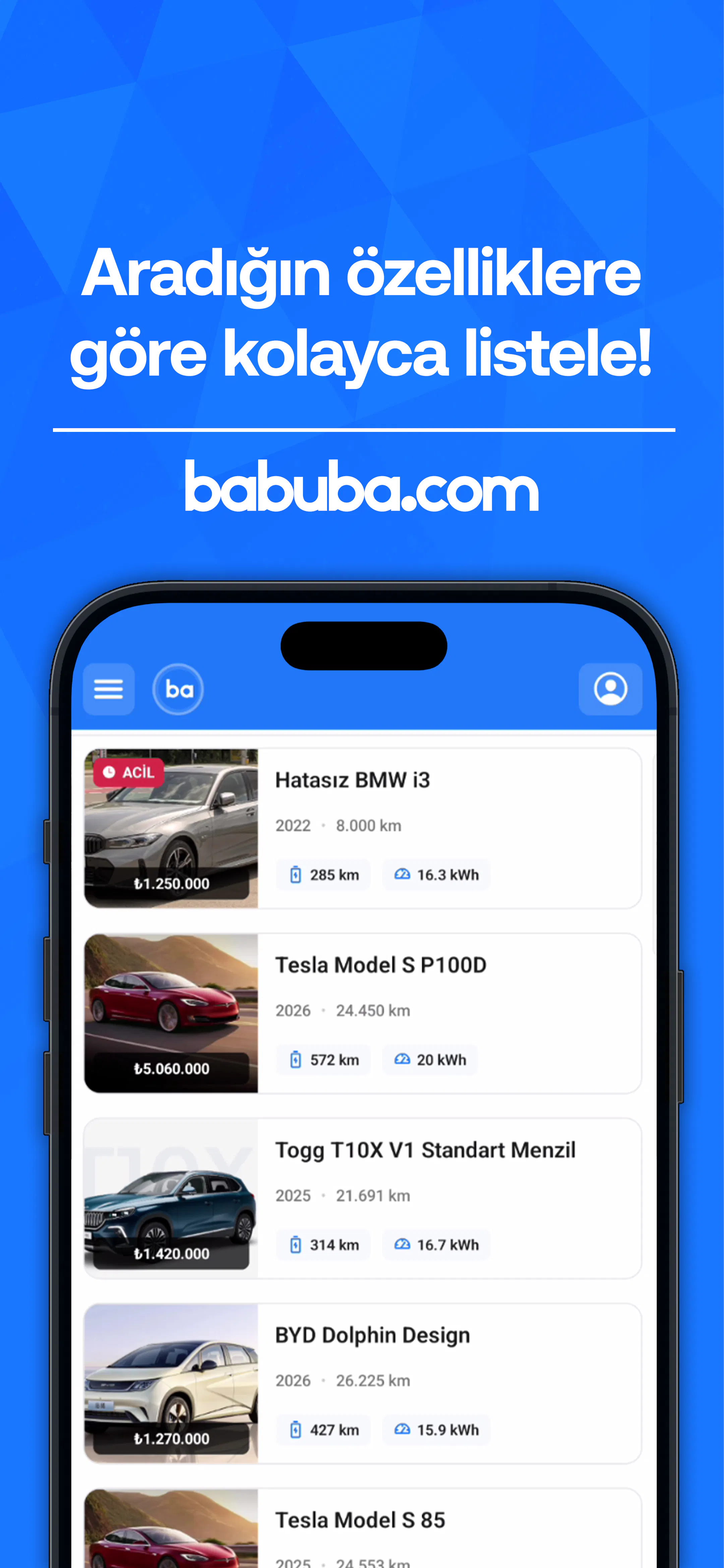 babuba | %100 EV & Listing Platform gallery image
