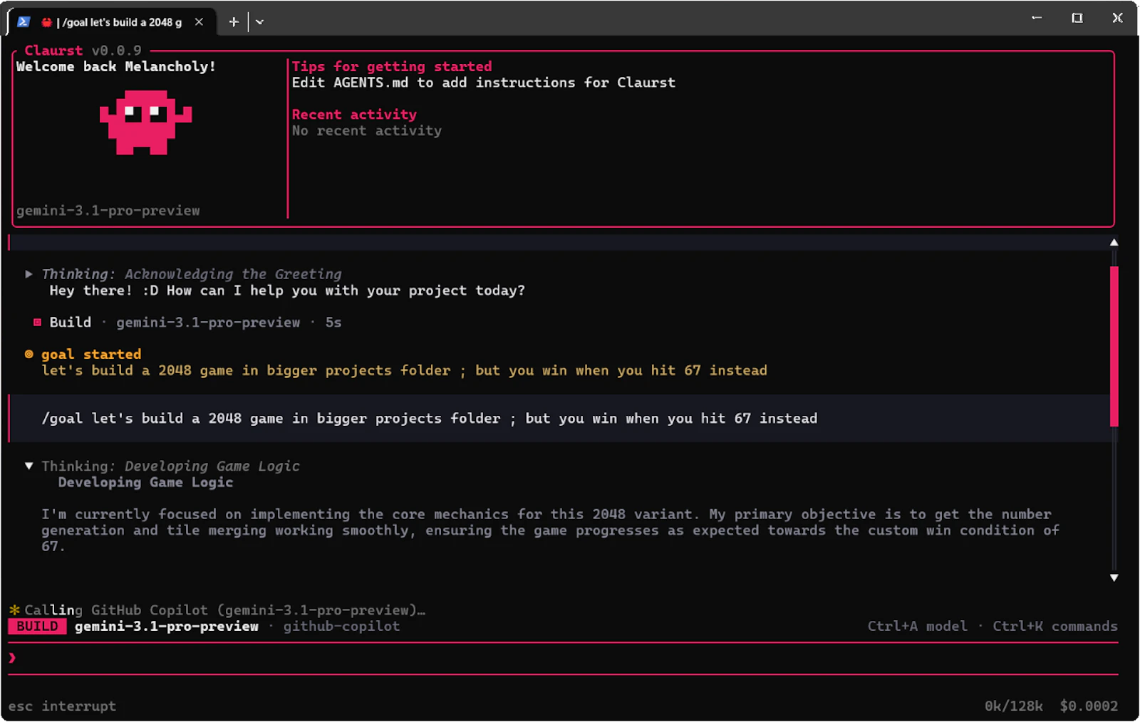 Claurst screenshot 2