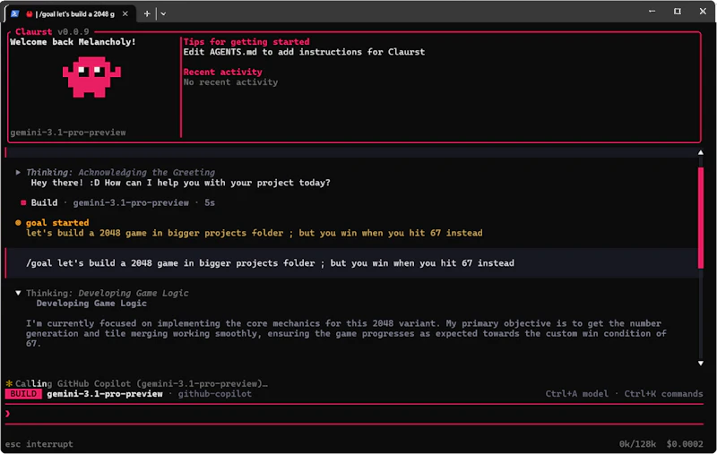 Claurst screenshot 2