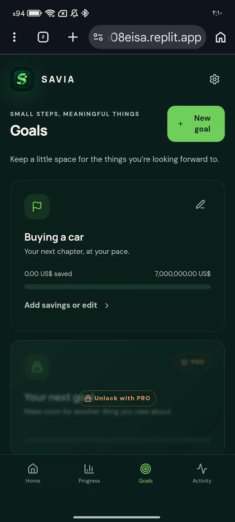 SAVIA screenshot 1