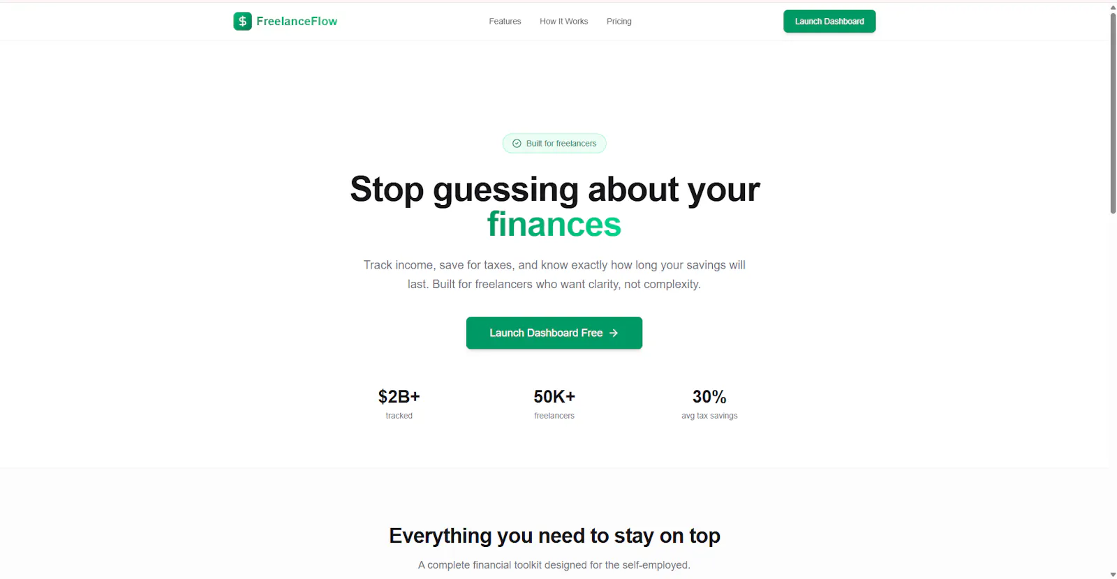 FreelanceFlow screenshot 1