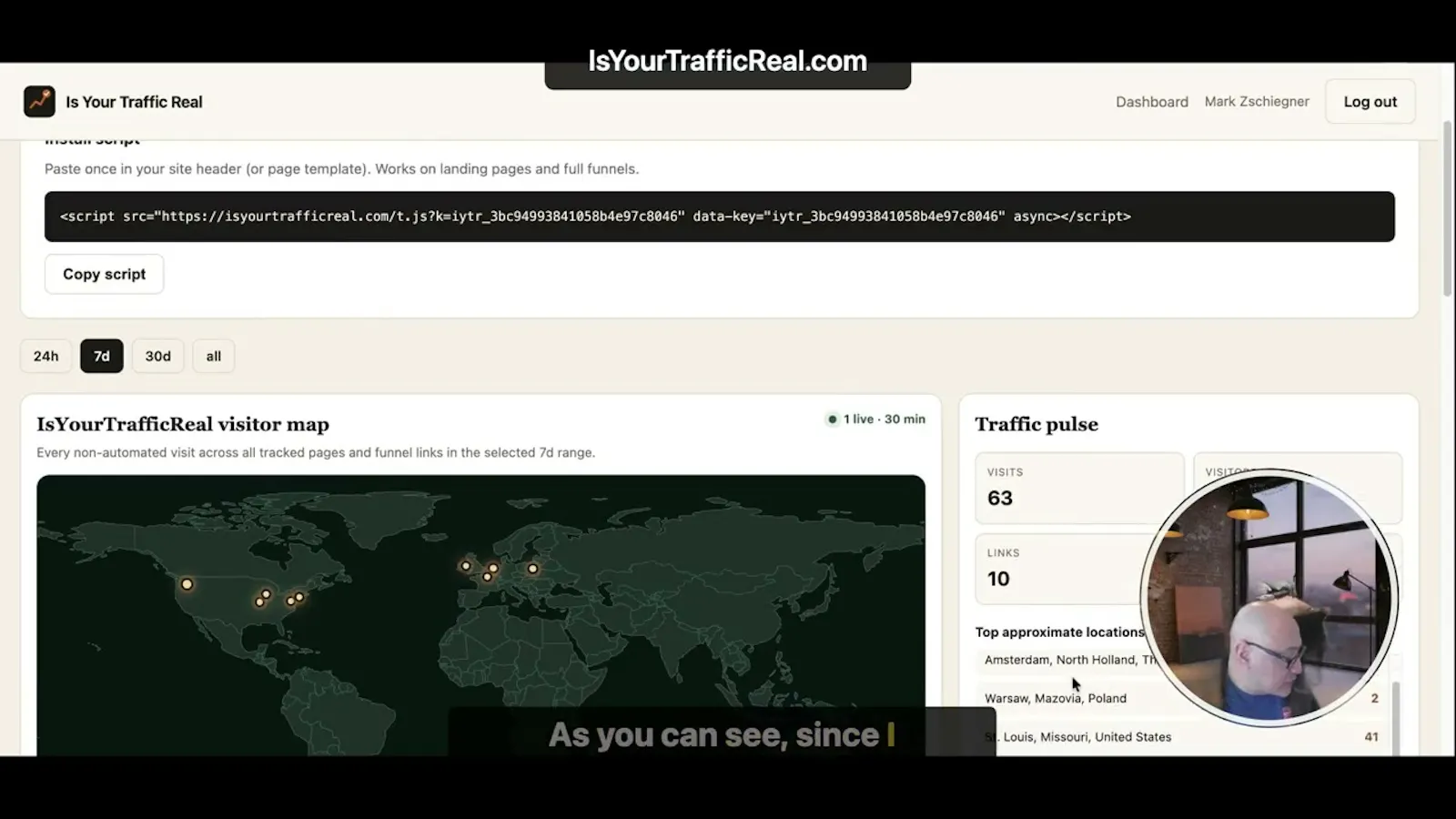Is Your Traffic Real screenshot 1 (video preview)