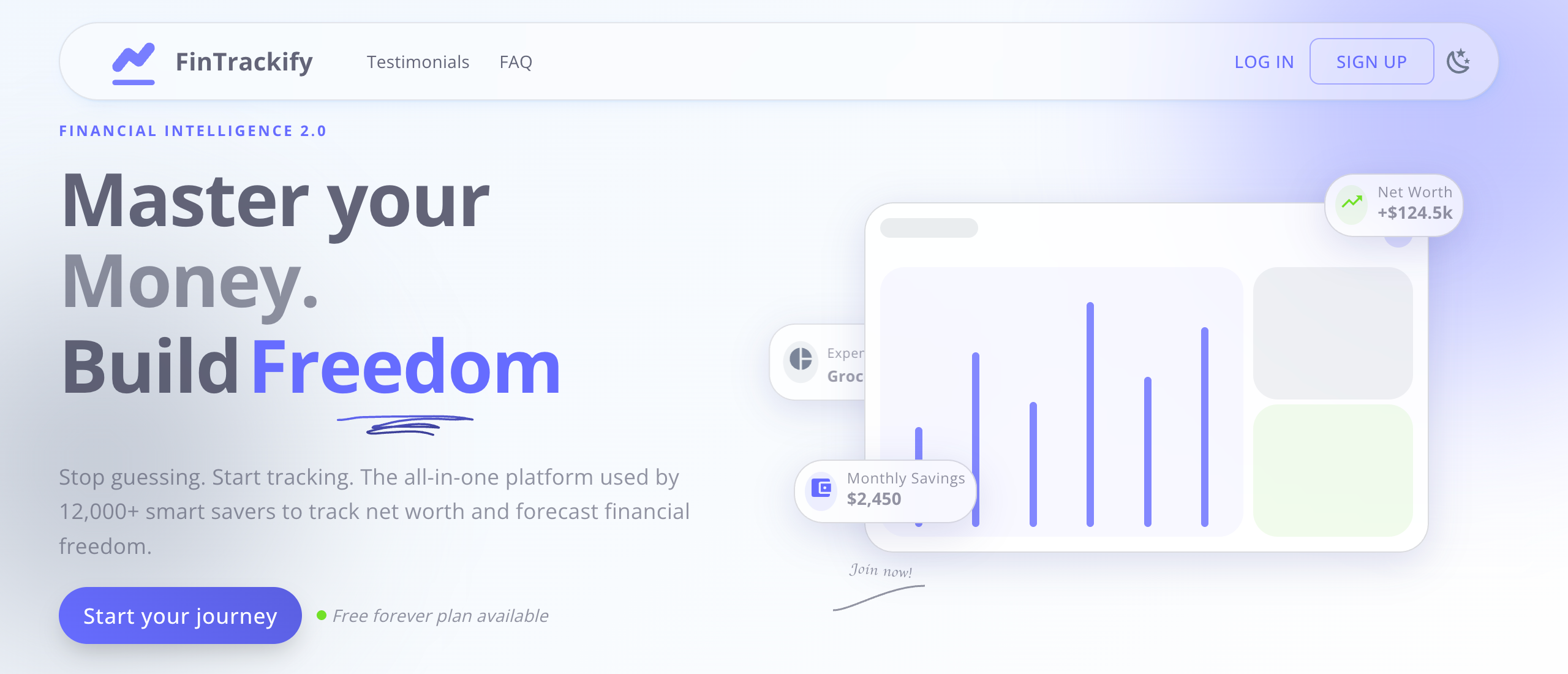 FinTrackify - Screenshot 2 showing product features and functionality