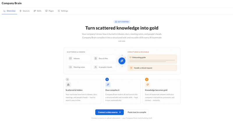 Zeus.team, AI native workspace screenshot 3