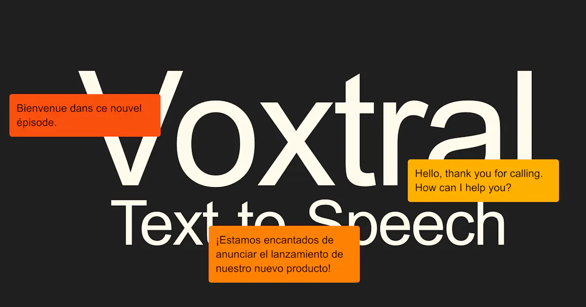 Voxtral TTS by Mistral AI