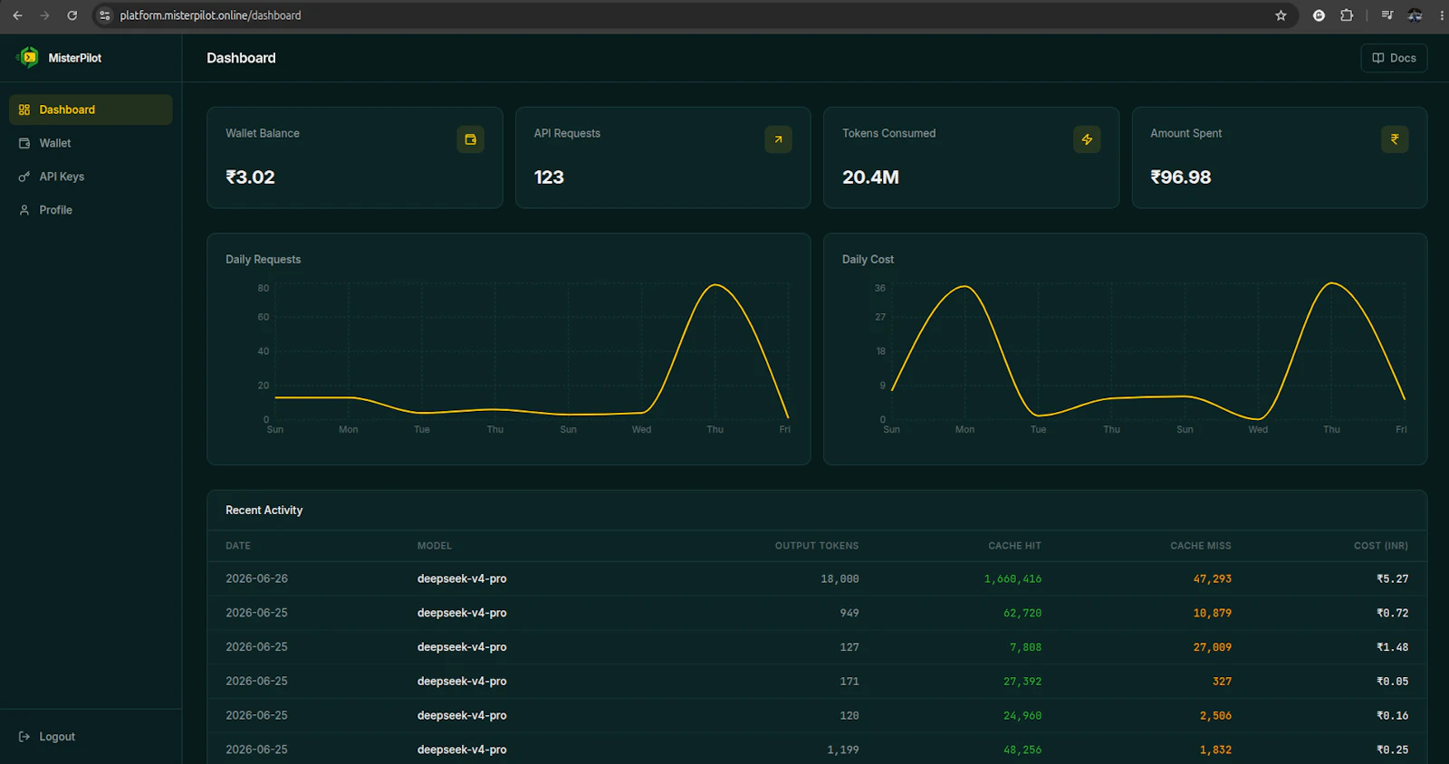 MisterPilot screenshot 2